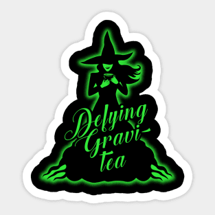 Defying Gravity Wicked Musical Pun Sticker